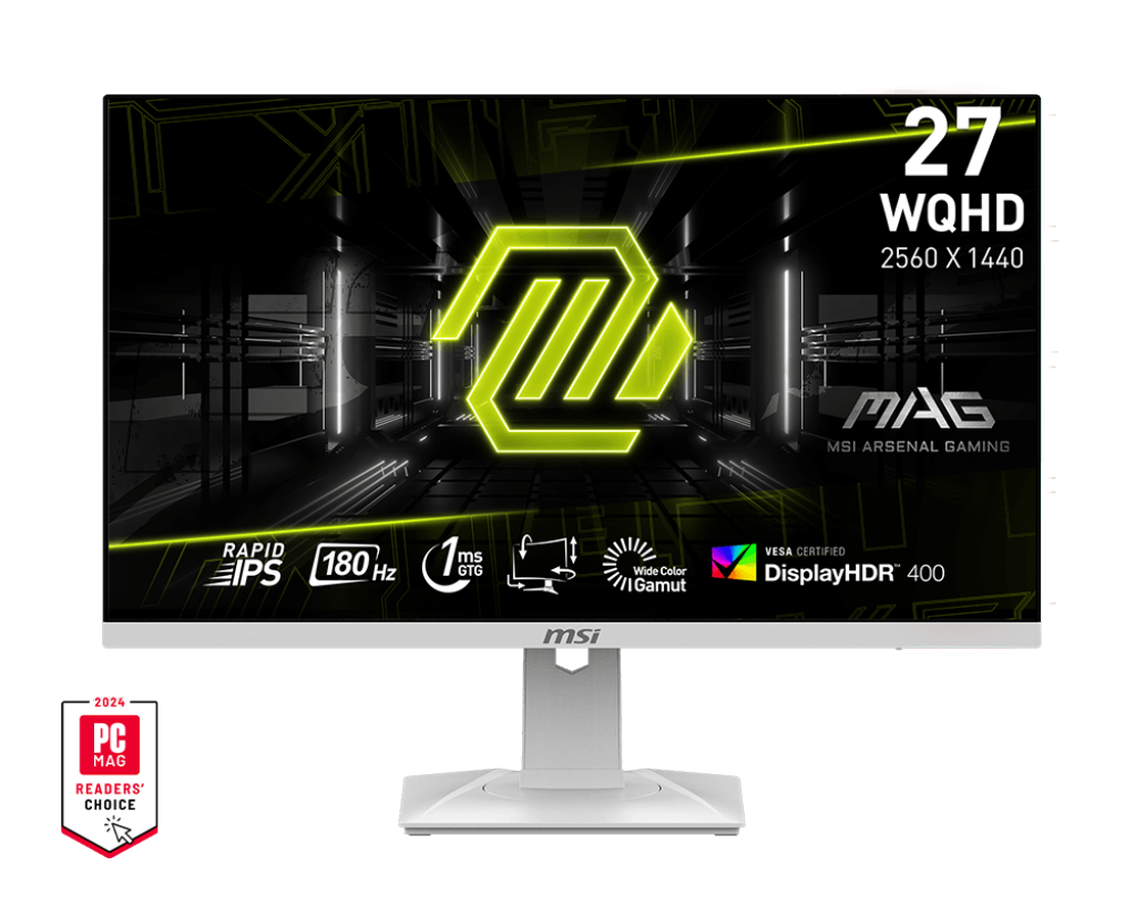 MSI 274QRFW WQHD 白ゲーミングモニター 真っ白なWQHD/170Hzゲーミングモニター「MSI G274QRFW