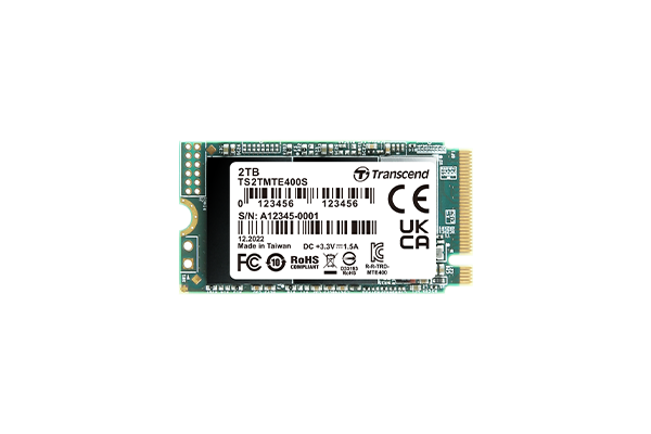 Transcend 1TB 2242 NVME PCIE SSD GEN3X4 3D TLC DRAM-LESS (TS1TMTE400S)