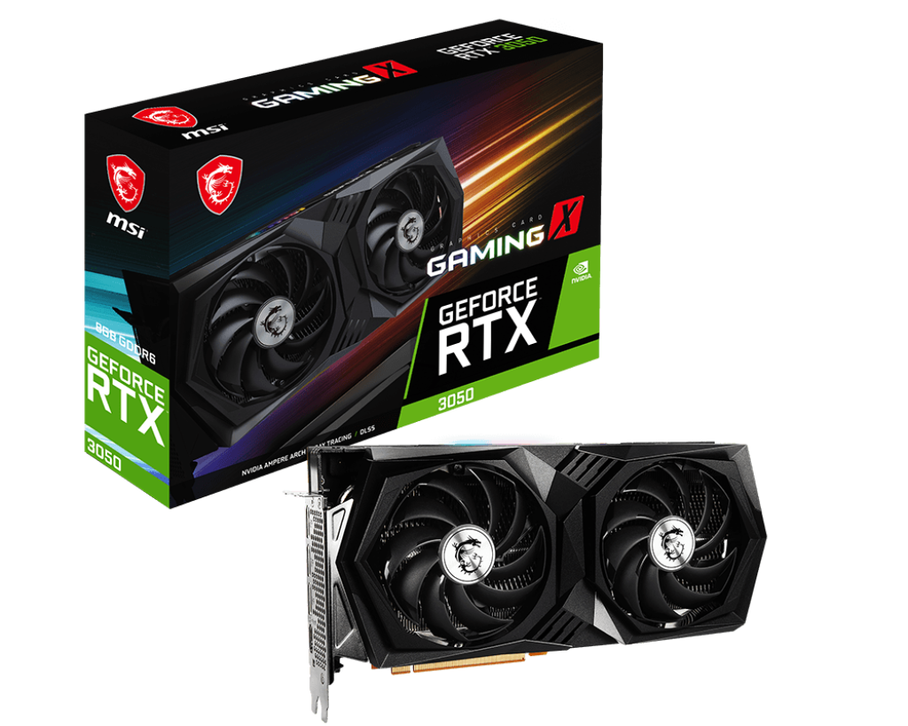 MSI GeForce RTX 3050 GAMING X 8G Graphics Card