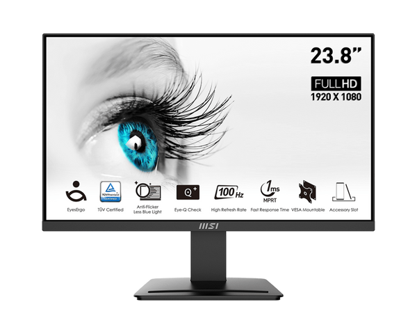 MSI Pro MP2412 23.8inch FHD VA 100Hz 1ms (MPRT) Monitor MSI Pro MP2412 23.8inch FHD VA 100Hz 1ms (MPRT) Monitor