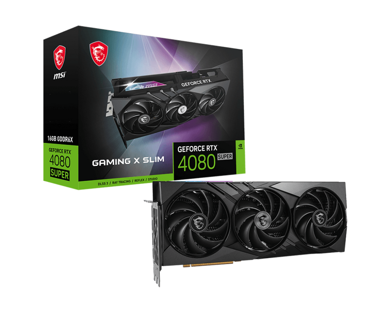 MSI RTX4080 SUPER 16GB GAMING X SLIM Graphics Card