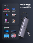 UGREEN USB-C to 2xUSB 3.0 + HDMI + RJ45 + SD&TF + PD Converter (7-in-1) Multifunction Adapter (CM512/60515)