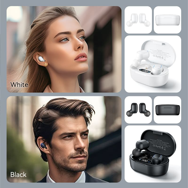 Vention T16 TWS BT Earbuds F12B0 (Black)