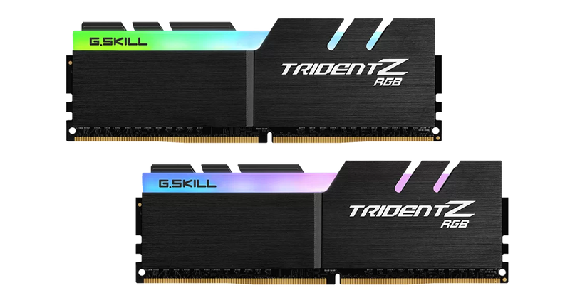 G.SKILL 16GB Trident Z RGB DDR4 - 3200 MT/s CCL16-18-18-38 F4-3200C16D-16GTZR Desktop Memory