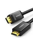 UGREEN Display Port Male To HDMI Male Cable 2m (Black) (DP101/10202)