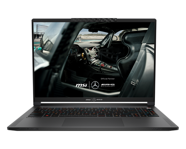 MSI GAMING Stealth 16 Mercedes AMG A1VGG-285PH (Selenite Gray) 16inch QHD 240Hz OLED | Intel Core Ultra 9 185H | 32GB RAM | 2TB SSD | NVIDA GeForce RTX 4070 8G | Windows 11 Home