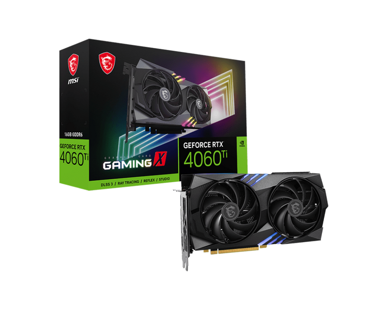 MIS GeForce RTX 4060 Ti Gaming X 16GB GDDR6 Graphics Card