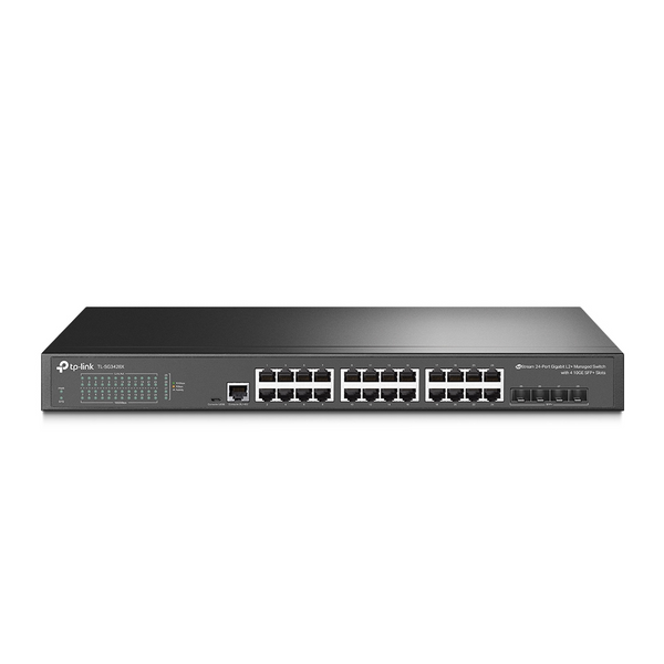 TP-Link TL-SG3428X JetStream 24-Port Gigabit L2+ Managed Switch with 4 10GE SFP+ Slots