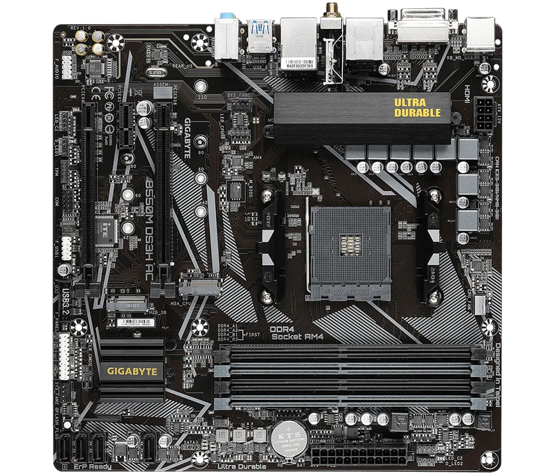 Gigabyte GA-B550M DS3H AC Wi-Fi AM4 mATX Motherboard