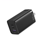 Vention FEB0-US 65W USB C 3 Ports GaN Wall Charger PD 3.0 Fast Charger USB C Power Adapter