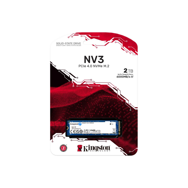 Kingston NV3 M.2 2TB NVMe PCIe 4.0 SSD SNV3S/2000G