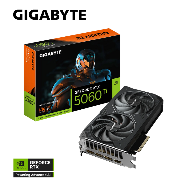 Gigabyte GeForce RTX 5060 Ti WINDFORCE OC 16G Graphics Card