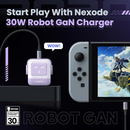 UGREEN Mini Robot Nexode 30W USB-C PD Gan Fast Charger (Purple) (CD359/25036)