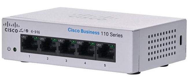 Cisco BS110-5T-D-EU Unmanaged 5-Port GE EXT PS Desktop Switch