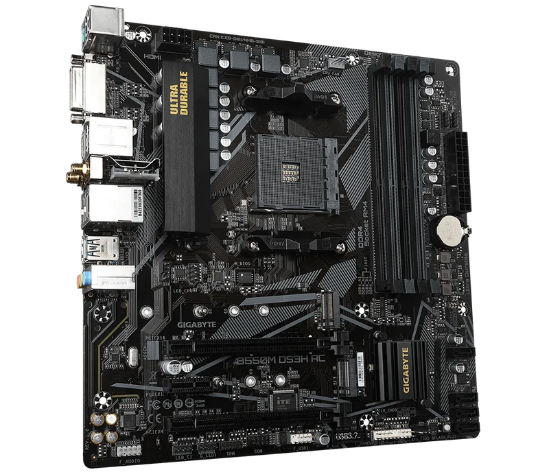 Gigabyte GA-B550M DS3H AC Wi-Fi AM4 mATX Motherboard