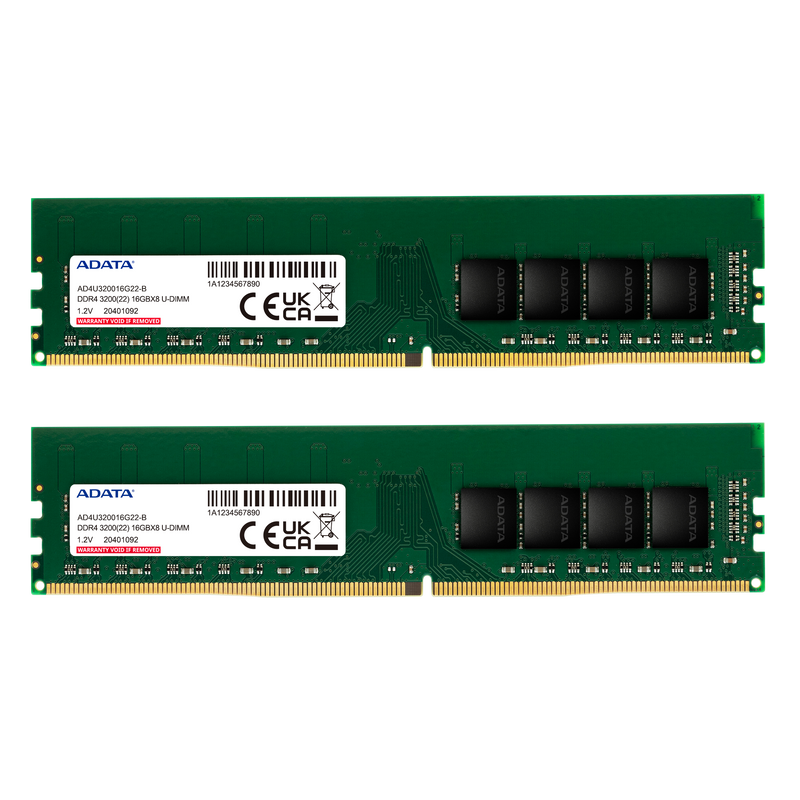 Adata 8GB DDR4 3200MHZ U-DIMM Memory