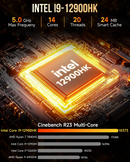 GMKtec Nucbox M3 Plus | Intel Core i9-12900HK | 32GB RAM | 1TB SSD | Intel Iris Xe Graphics | Windows 11 Pro