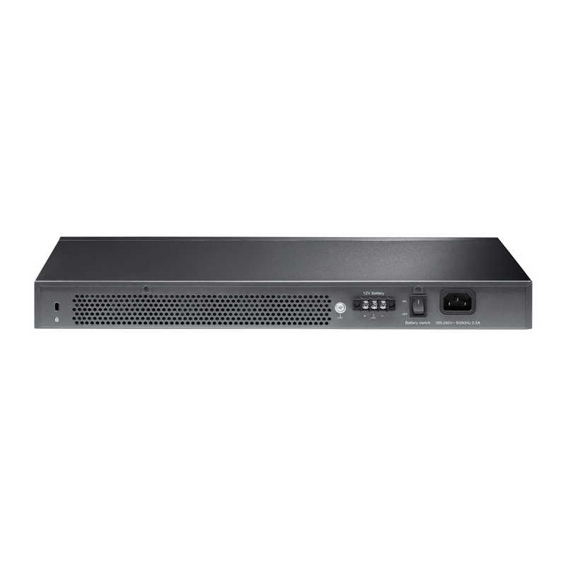 TP-Link TL-SG3428X-UPS JetStream 24-Port Gigabit L2+ Managed Switch with 4 10GE SFP+ Slots and UPS Power Supply