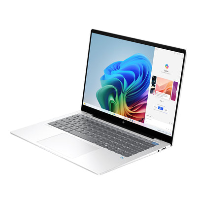 HP OmniBook X Laptop - 14-fe1009QU (Glacier Silver) 14inch IPS | Snapdragon X Plus X1P-42-100 | 16GB RAM | 512GB SSD | Qualcomm Adreno GPU | Windows 11