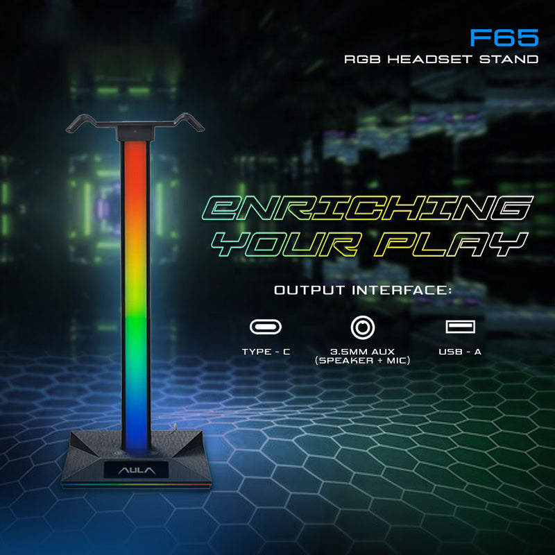 Aula F65 RGB Headset Stand