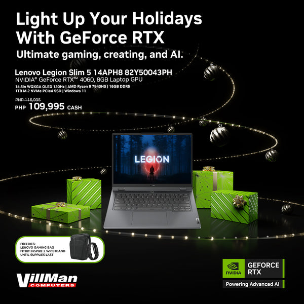 Lenovo Legion Slim 14APH8 82Y50043PH WQXGA OLED 400nits 120Hz AMD Ryzen 7940HS 16GB RAM 1TB SSD NVIDIA GeForce RTX 4060 8GB