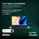 Asus Vivobook Pro 15 K6502VV-MA033W (Quiet Blue) 15.6inch 2.8K OLED 120Hz | Intel Core i9-13900H | 16GB RAM | 1TB SSD | NVIDIA GeForce RTX 4060 8GB | Windows 11 Home