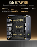 GMKtec Nucbox M3 Plus | Intel Core i9-12900HK | 32GB RAM | 1TB SSD | Intel Iris Xe Graphics | Windows 11 Pro