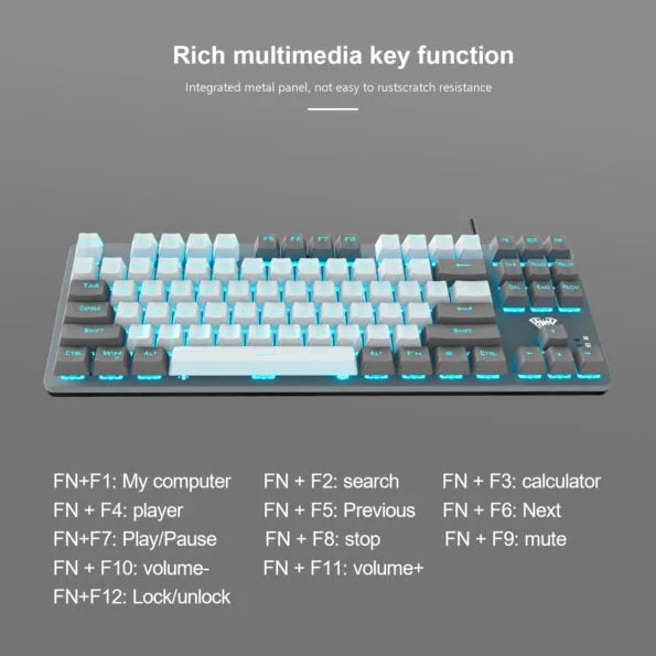 Aula F3287 Wired Mechanical Gaming Keyboard