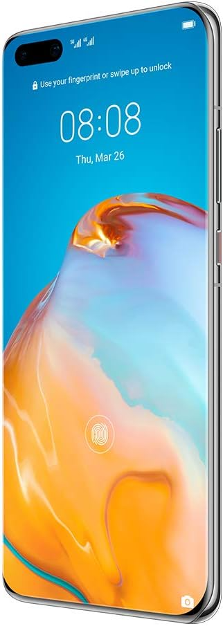 Huawei P40 Pro 6.58-inch OLED 90Hz IP68 HUAWEI Kirin 990 5G/16-Core Mali-G76 | 8GB RAM | 256GB SSD  | EMUI 10.1 (Based on Android 10) (Silver Frost)