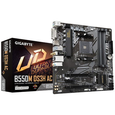 Gigabyte GA-B550M DS3H AC Wi-Fi AM4 mATX Motherboard