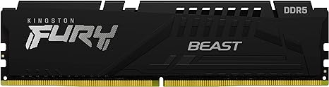 Kingston Fury Beast 16GB DDR5 5200MHz KF552C40BBK2-16 Black (Memory Kit) Desktop Memory
