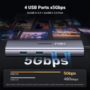 UGREEN USB-C 9-In-1 Multifunction Adapter - 15cm (CM498/15600)