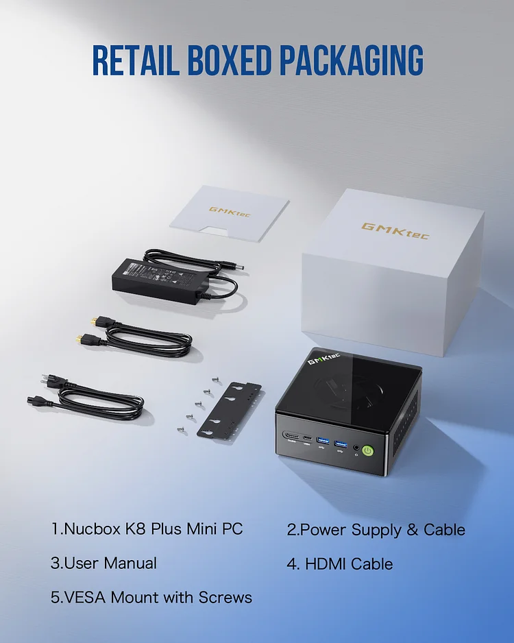 GMKtec Nucbox K8 Plus Mini PC | AMD Ryzen 7 8845HS | 32GB RAM | 1TB SS GMKtec Nucbox K8 Plus Mini PC | AMD Ryzen 7 8845HS | 32GB RAM | 1TB SS