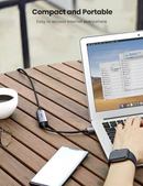 UGREEN USB-A 3.0 To Gigabit Ethernet Adapter Aluminum Case 10cm (Space Gray) (CM209/50922)