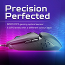 Acer Predator Cestus 327 (8000 DPI/150 IPS/RGB) with 20M Click Lifespan, Black