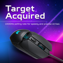 Acer Predator Cestus 327 (8000 DPI/150 IPS/RGB) with 20M Click Lifespan, Black