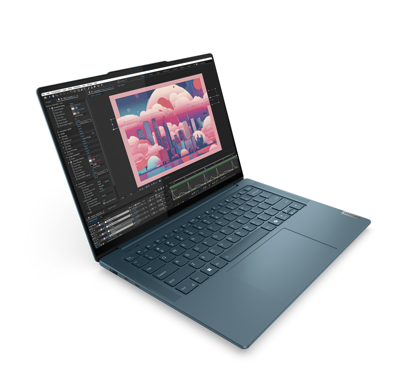 Lenovo Yoga Pro 7 14AHP9 83E3004UPH AI PC (Tidal Teal) 14.5inch 2.5K WQXGA | AMD Ryzen 7 8845HS | 16GB RAM | 1TB SSD | NVIDIA GeForce RTX 3050 6GB | Windows 11 Home