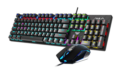 Aula T640 Mechanical Wired Gaming Keyboard & Wired Gaming Mouse Combo