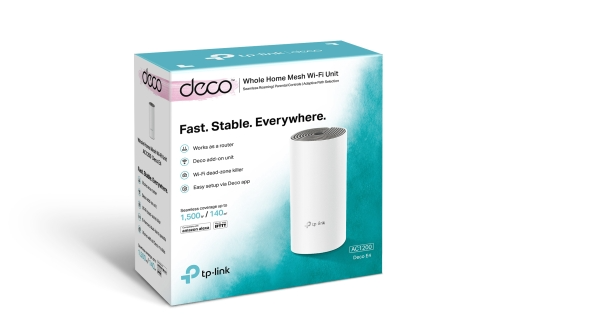 TP-Link Deco E4 AC1200 Whole Home Mesh Wi-Fi System-1 Pack