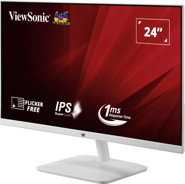 ViewSonic VA2432-H-W 24inch FHD IPS 100Hz 1ms (MPRT) Monitor with Frameless Design