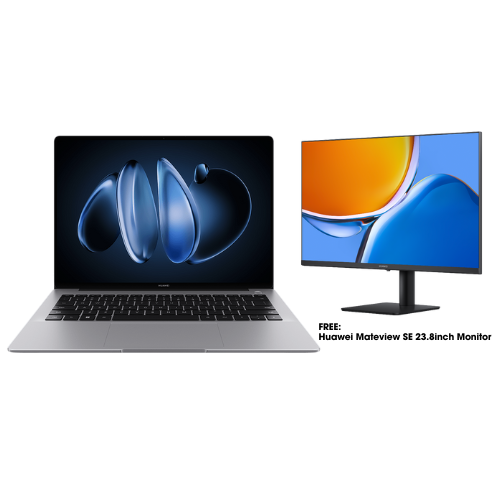 Huawei MateBook 14 (Space Grey) | 14.2inch OLED | Intel Core Ultra 5 125H | 16GB RAM | 1TB SSD | Intel Arc Graphics | Windows 11 with Mateview SE 23.8inch Monitor