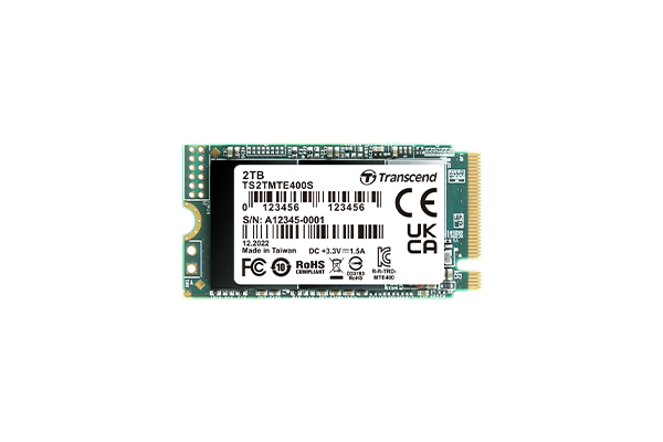 Transcend 1TB M.2 2242 NVME PCIE SSD GEN3X4 3D TLC DRAM-LESS (TS1TMTE400S)