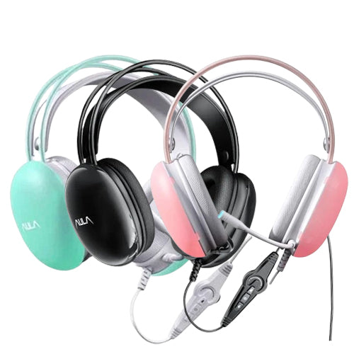 Aula S505 (Pink/Green/Black) Wired Gaming Headset