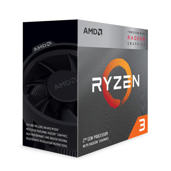 AMD Ryzen 3 3200G 3.6 GHz Quad-Core AM4 Processor with Radeon Vega 8 Graphics