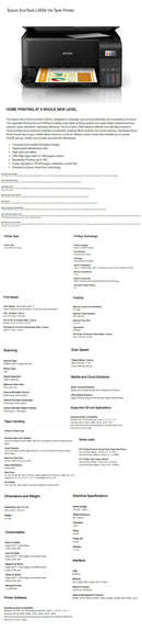 Epson EcoTank L3550 Ink Tank Printer