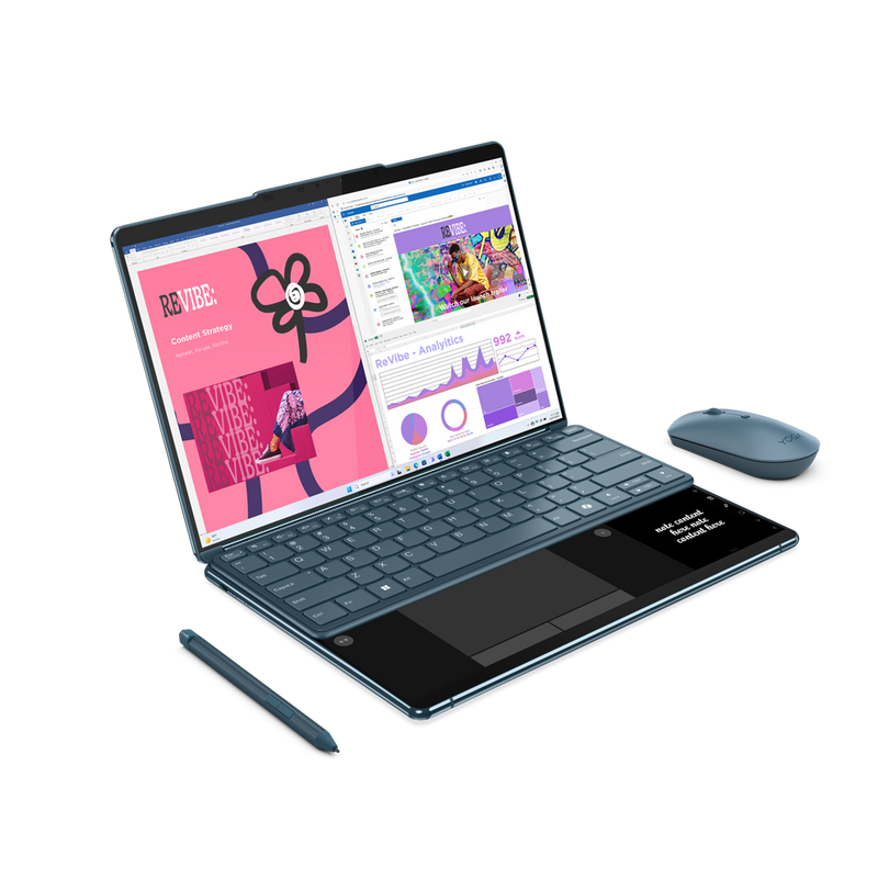 Lenovo Yoga Book 9i 13IMU9 83FF0009PH (Tidal Teal) 13.3inch 2.8K OLED 400nits 60Hz | Intel Core Ultra 7 155U | 32GB RAM | 1TB SSD | Intel Graphics | Windows 11 Home