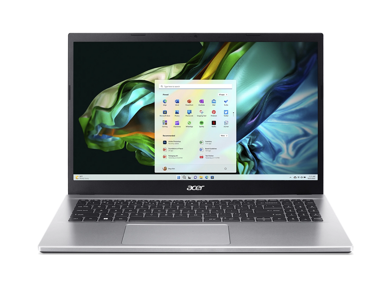 Acer Aspire 3 A315-24P-R5W0  Pure Silver 15.6inch IPS FHD | AMD Ryzen 5 7520U | 8GB RAM | 512GB SSD | AMD Radeon Graphics | Windows 11 Home