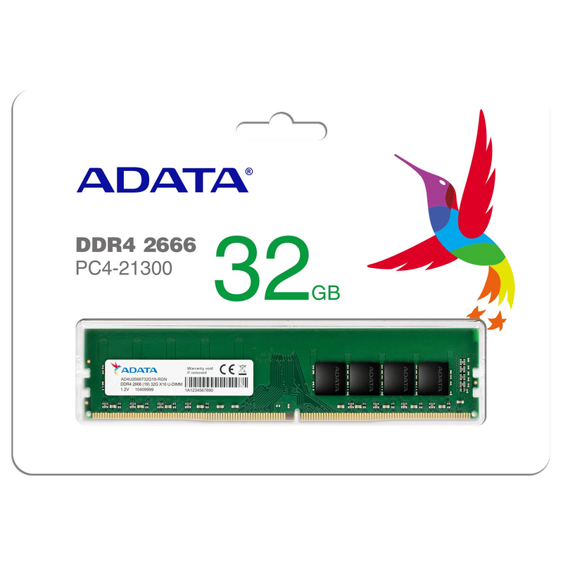 Adata 32GB DDR4 2666MHz DIMM Desktop Memory