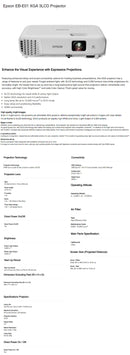 Epson EB-E01 XGA 3LCD Projector