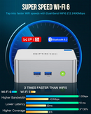 GMKtec NucBox M3 Mini PC - Intel Core i5-12450H | 32GB RAM | 1TB SSD | Intel UHD Graphics Xe G4 48EUs | Windows 11 Pro